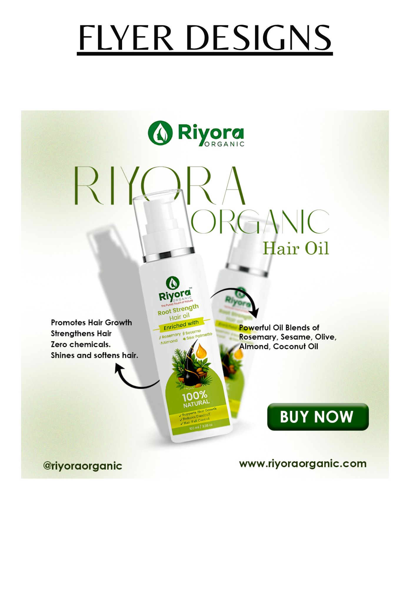 Riyora Herbal Wellness Promotional Flyer