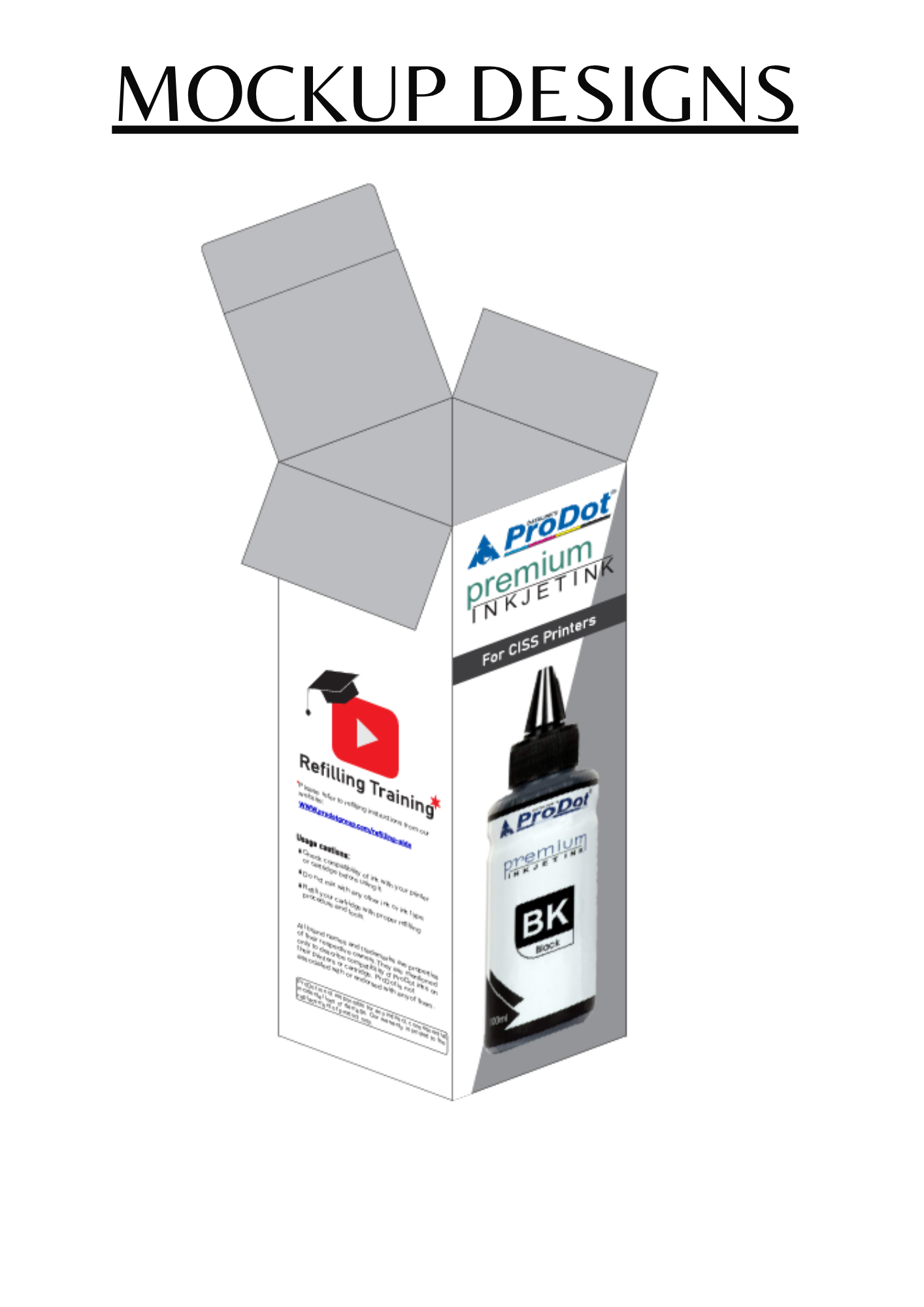 ProDot Bulk CISS Ink Bottle Mockup